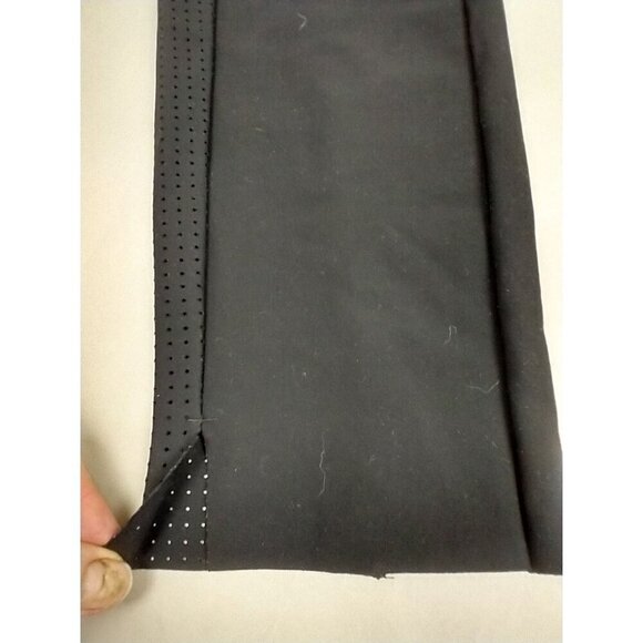 Athleta Mercurial Crop Flare Pants Women's Medium Black Stretch Nylon Mesh - Picture 6 of 14